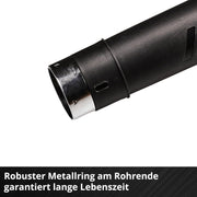Soplador de hojas inalámbrico Einhell GP-LB 18/200 Li E Power X-Change (18 V, sin escobillas, regulación de velocidad, tecnología de soplador axial, incluye batería de 4,0 Ah y cargador)