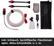 Pistola limpiadora a presión inalámbrica Einhell HYPRESSO 18/24-1 Power X-Change (18 V, 24 bar, limpieza y riego móvil, 240 l/h, incl. accesorios, sin batería ni cargador)