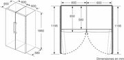 Bosch - Congelador vertical NoFrost, Serie 4, 186 cm de alto x 60 cm de ancho, 242 L, cajones BigBox para alimentos grandes, sistema MultiAirflow, acero, GSN29VIEP