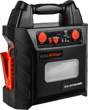 Bullwing - Arrancador Powerbank 24 V - Camión 900 A - Coche 12 V - 1800 A