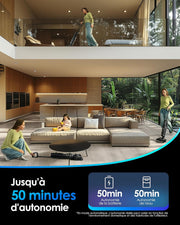 Tineco Floor One S7 Stretch Ultra Aspiradora y Fregadora, Aspiradora Escoba sin Cable, Antienredos, Reclinable a 180°, 50 Minutos de Autonomía, Autolimpieza Flashdry a 85°C, Limpieza de Bordes por Ambos Lados