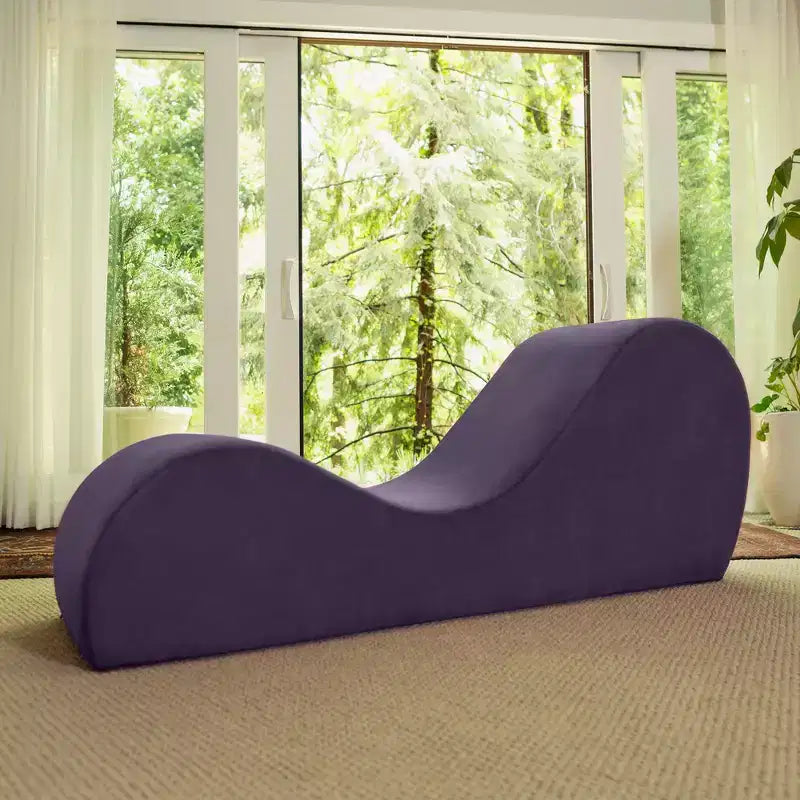 Avana Sleek Chaise Lounge para yoga - Fabricado en EE. UU. - Ideal para estiramientos, relajación, ejercicio y más, 60 pulgadas de largo x 18 pulgadas de ancho x 26 pulgadas de alto, gris claro
