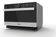 Microondas multifunción MW 3391 SX 33 L 1000 W con aire caliente, grill, CrispFry, cocción al vapor y recipiente para cocinar al vapor