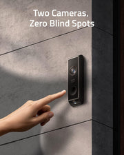 Timbre inalámbrico con video eufy Security S330 con 2 cámaras (a batería) con HomeBase, detección dual de movimiento y paquetes, 2K HD, sin tarifas mensuales, 16 GB de almacenamiento local