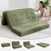 Sofá cama plegable de espuma viscoelástica de 39x75, colchón con 6 botones decorativos