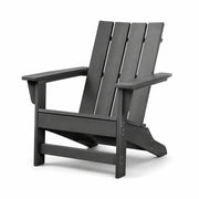 Silla Adirondack de plástico negra 90cm x 80cm x 100cm
