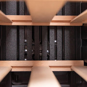 Cecotec Vinoteca de libre instalación Bolero GrandSommelier 1250 CoolWood. Nevera para vinos con capacidad para 12 botellas, temperatura ajustable de 8-18 ºC, luz LED y estantes de madera.