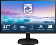 Monitor Philips Serie V LCD Full HD 273V7QJAB/00 - Pantallas planas para PC (68,6 cm (27"), 1920 x 1080 píxeles, Full HD, LED, 5 ms, Negro)