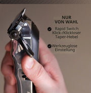 Cortapelo inalámbrico Senior 2.0 8000 RPM cuchilla DLC 0,5-1,2 mm con 7 peines guía