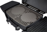 EndersGasgrill Urban II Pro, parrilla de mesa, función de asado, cocción y horneado, 2 quemadores de acero inoxidable, con termómetro para parrilla, parrilla para balcón y camping, carcasa de aluminio fundido, rejilla de hierro fundido, #2062