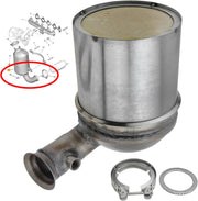 Filtro de partículas DPF FAP compatible con C3 II DS3 2008 I 206+ 207 208 1.4 HDI 68-1606857180 1731YQ