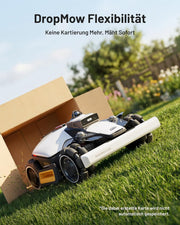 Robot cortacésped MAMMOTION LUBA 2 AWD 1500 sin cable perimetral, rec. 1500 m², LiDAR 360° y visión IA de doble cámara, ajuste automático de altura, pendiente del 80%, DropMow, cartografía multizona automática, 20 zonas múltiples