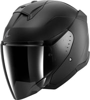 SHARK, Casco Moto Jet SKWAL Jet Blank Negro Mate KMA, S