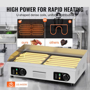 Plancha Eléctrica VEVOR 4400 W, Plancha Comercial, Placa de Cocción de Hierro y Acero Inoxidable, Temperatura Ajustable 50-300 °C, 2 Espátulas y 2 Cepillos, para Restaurante, Barbacoa y Snack-Bar