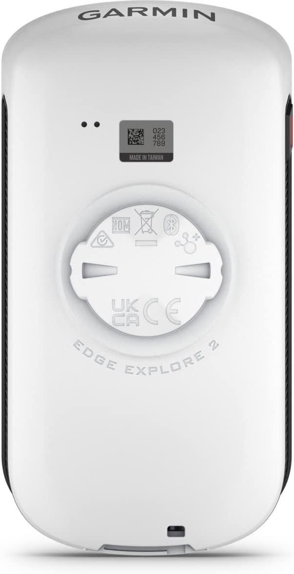 Garmin Edge Explore 2, ciclocomputador de 3 pulgadas con GPS intuitivo, funciones de VO2, récords personales, unisex para adultos, blanco, talla única