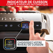 Tefal Optigrill Elite XL, Parrilla inteligente, 16 programas, Modo manual, Función de sellado, XL 8 personas, GC760D12