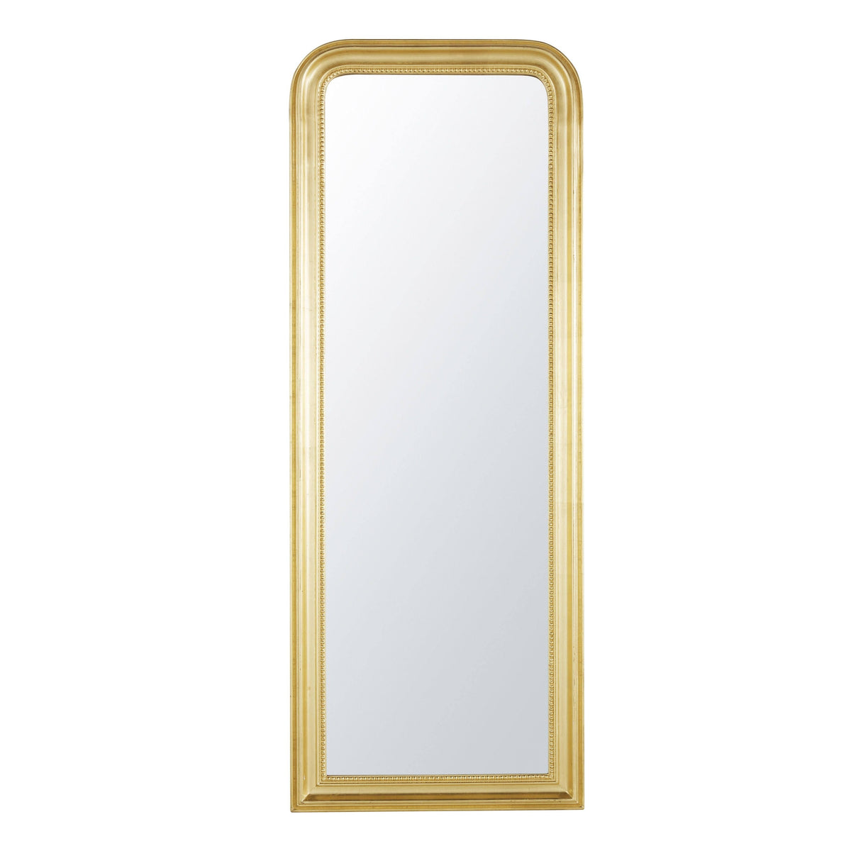 Espejo rectangular grande con molduras doradas 61x160 estilo clásico chic Maisons du monde