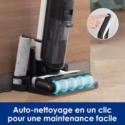 Tineco Floor One S6, limpiador de suelos inalámbrico todo en uno para suelos duros, gran autonomía, perfecto para suciedad difícil y pelo de mascotas, limpieza de bordes mejorada, autolimpieza