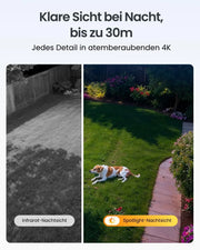 Cámara de seguridad Reolink 4K PTZ para exteriores, batería, seguimiento automático, lente dual, WiFi 6, visión nocturna a color de 30 m, IA, TrackMix, solar