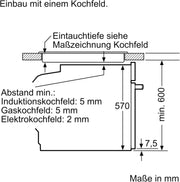 Siemens EQ211KAAB Set de horno empotrable iQ300, combinación de horno y placa integrable de 60 cm de ancho, precalentamiento rápido, esmalte brillante color granito, aire caliente 3D, zona para asados, negro