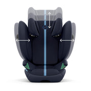 CYBEX Gold Silla de coche infantil Solution G i-Fix, para coches con y sin ISOFIX, desde aprox. 3 hasta 12 años (100 - 150 cm), desde aprox. 15 hasta 50 kg, Lava Grey
