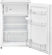 Frigorífico con congelador SHARP SJ-UD121T2W-EU / 121L de capacidad útil, de los cuales 17L en el congelador / frigorífico pequeño con regulación continua de temperatura / iluminación interior LED / blanco