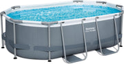 Kit de piscina elevada Bestway Steel Pro Max - 305 cm x 200 cm x 84 cm - Gris
