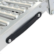 Wiltec Juego de 2 rampas de acceso plegables articuladas – 2000 x 250 x 50 mm – capacidad máx. 1600 kg – de acero – rampa de carga para mantenimiento y acceso a vehículos utilitarios, motos, ATV, quad y remolques