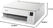 Impresora multifunción de inyección de tinta a color Canon PIXMA TS6350a DIN A4 (impresora fotográfica, escáner, copiadora, OLED, 4.800x1.200 ppp, USB, WLAN, 5 tintas independientes, impresión a doble cara, 2 bandejas de papel), negro