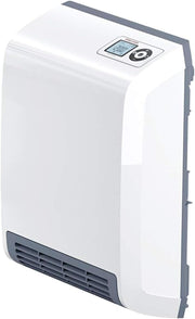 Calefactor rápido STIEBEL ELTRON CK 20 Trend LCD para aprox. 25 m², certificado TV, fabricado en Alemania, pantalla LCD, temporizador semanal, termoventilador cerámico de bajo consumo, baño, 2 kW, 236653