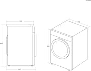 Secadora con bomba de calor CANDY Smart Pro CSOE H10A2DE-47 – 10 kg – Conexión Wi-Fi – 66 dB