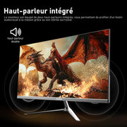 Monitor de PC Gawfolk de 24,5 pulgadas, monitor para juegos de 200 Hz, FHD 1080p, altavoces integrados, 1 ms, FreeSync, 99% sRGB, ángulo de visión de 178°, HDMI, DisplayPort, negro