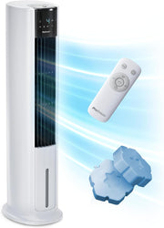 Enfriador de aire Pro Breeze OmniAir 7L 3 en 1, 7 velocidades, 3 modos, oscilante, temporizador de 10 h, climatizador portátil sin evacuación, silencioso, sin conductos, ventilador enfriador de aire