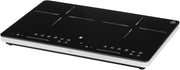 Placa de inducción doble WMF Kult X, 2 fuegos, placa de cocción hasta 28 cm, 2 zonas de cocción, 8 niveles, detección de ollas, pantalla táctil, vitrocerámica, función de temporizador, 3500 W