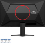 AOC Gaming Q24G2A - Monitor Quad HD de 24 pulgadas, 180 Hz, 1 ms, compatible con G-Sync, HDR10 (2560x1440, 2x HDMI 2.0, 1x DisplayPort 1.4) Negro-Rojo