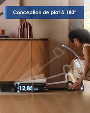 Aspiradora y fregadora Tineco Floor One S9 Artist, 22 kPa de succión, SmoothDrive 360°, diseño antienredos, 50 min de autonomía, limpieza de bordes en ambos lados, se reclina 180°, secado Flashdry a 85 °C