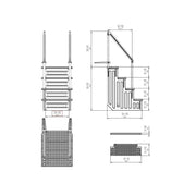 Escalera sencilla para piscina