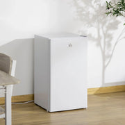 Mininevera con congelador HOMCOM de 3.2 pies cúbicos, refrigerador compacto de una puerta con termostato ajustable para dormitorio