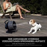 Ventilador Shark FlexBreeze silencioso, ventilador híbrido con y sin cable, portátil, para interiores y exteriores, resistente a los rayos UV y al agua, ultra potente, ultra silencioso, blanco FA220EU