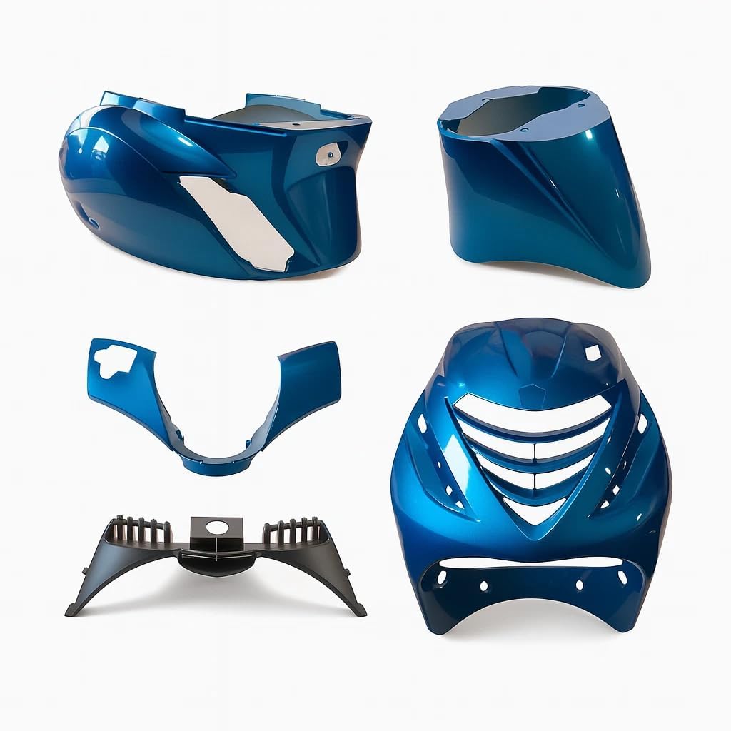 Kit de carenado compatible para Piaggio Zip SP – 5 piezas – Azul Ice Candy Scooter Moto