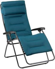 Lafuma MOBILIER - Tumbona relax Zero Gravity acolchada para jardín - XL - Rsx Clip XL - AirComfort® - Azul Coral LFM2059_6893 - 5 años de garantía
