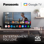 Panasonic TN-43W70AEZ, Serie W70 de 43 pulgadas, Smart TV LED 4K Ultra HD, 2024, Asistente de Google, Chromecast, Dolby Vision y Atmos, Modo Juego, Bluetooth, para una experiencia visual excepcional