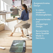 aeris Swopper – Taburete ergonómico – Taburete de oficina regulable en altura – Silla de escritorio versátil para una espalda sana – Silla de oficina con ruedas, muelle estándar