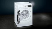 Lavadora Siemens WM14G400 iQ500 / 8kg / C / 1400 rpm / Programa Outdoor / Función varioSpeed / Función de pausa y carga / aquaStop, blanco/negro