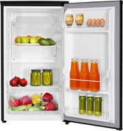 Frigorífico de una puerta Amica de libre instalación, 85x47,5x44,5 cm, 90 L, compresor inverter, iluminación LED, cajón para verduras, estantes en la puerta, AVK 3510 SW - Negro
