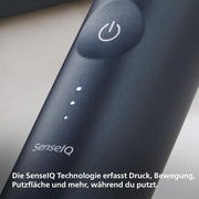 Philips Sonicare DiamondClean Prestige 9900 – Cepillo de dientes eléctrico con SenseIQ, cabezal A3 Premium All-in-One y estuche de carga en azul medianoche (modelo HX9992/12)