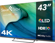 Smart Tech TV QLED 4K UHD 43" (109 cm) 43QW02V Web OS TV - 4xHDMI - 2xUSB - Dolby Vision - Dolby Atmos