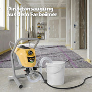Sistema de pulverización de pintura airless Control Pro 250 M 110 bar con manguera de 9 m y pistola airless para pinturas de pared, lacas y barnices