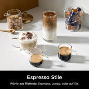 Cafetera de goteo y cápsulas Ninja Prestige 2 en 1 con espumador de leche integrado, para latte, café helado y flat white, negro CFN802EU