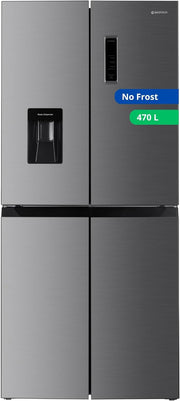 Refrigerador multipuertas GEDTECH GMP470IXT 470L (301L + 169L) - Dispensador de agua - No Frost - Acero inoxidable
